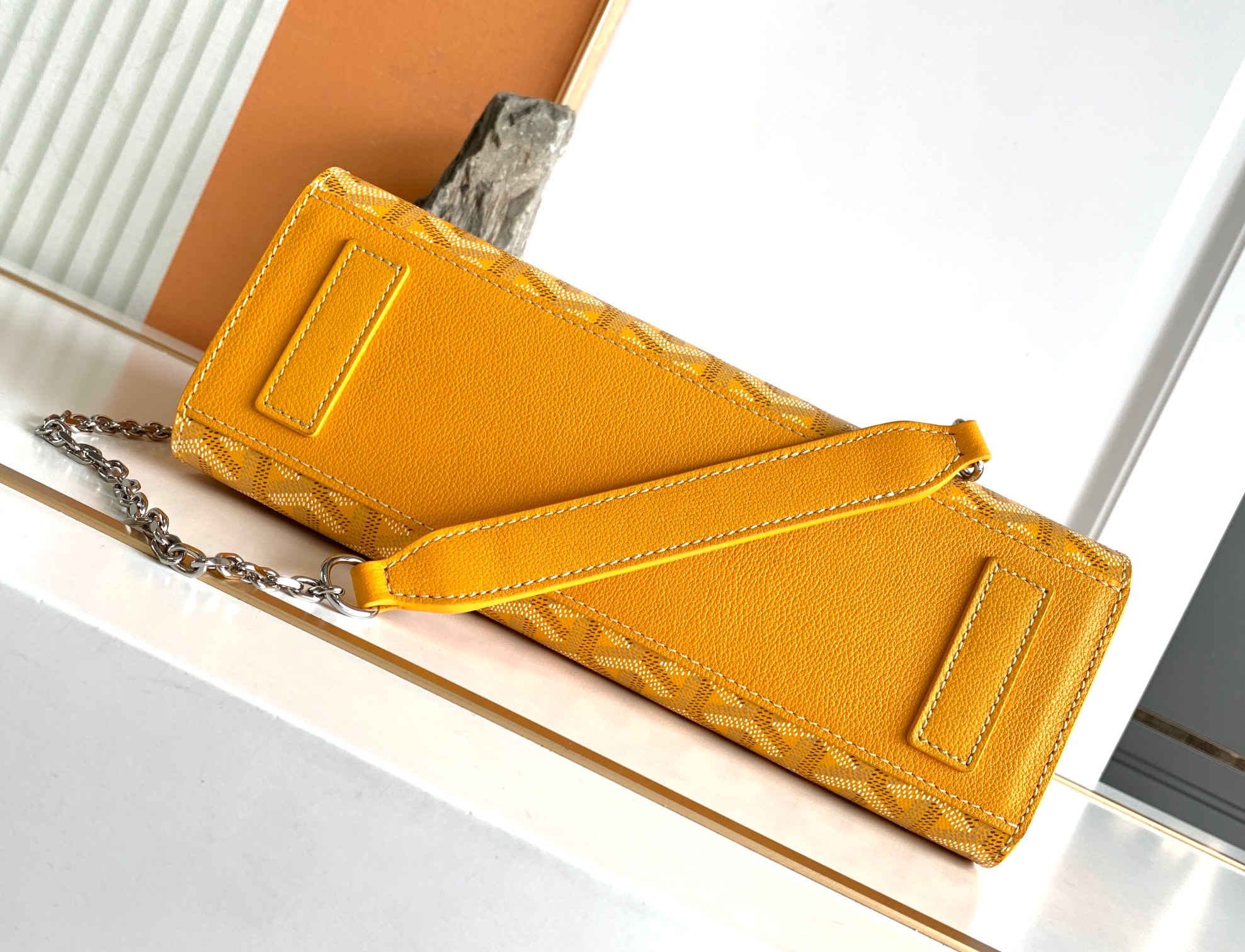 Rouette Structure PM Shoulder Bag In Yellow